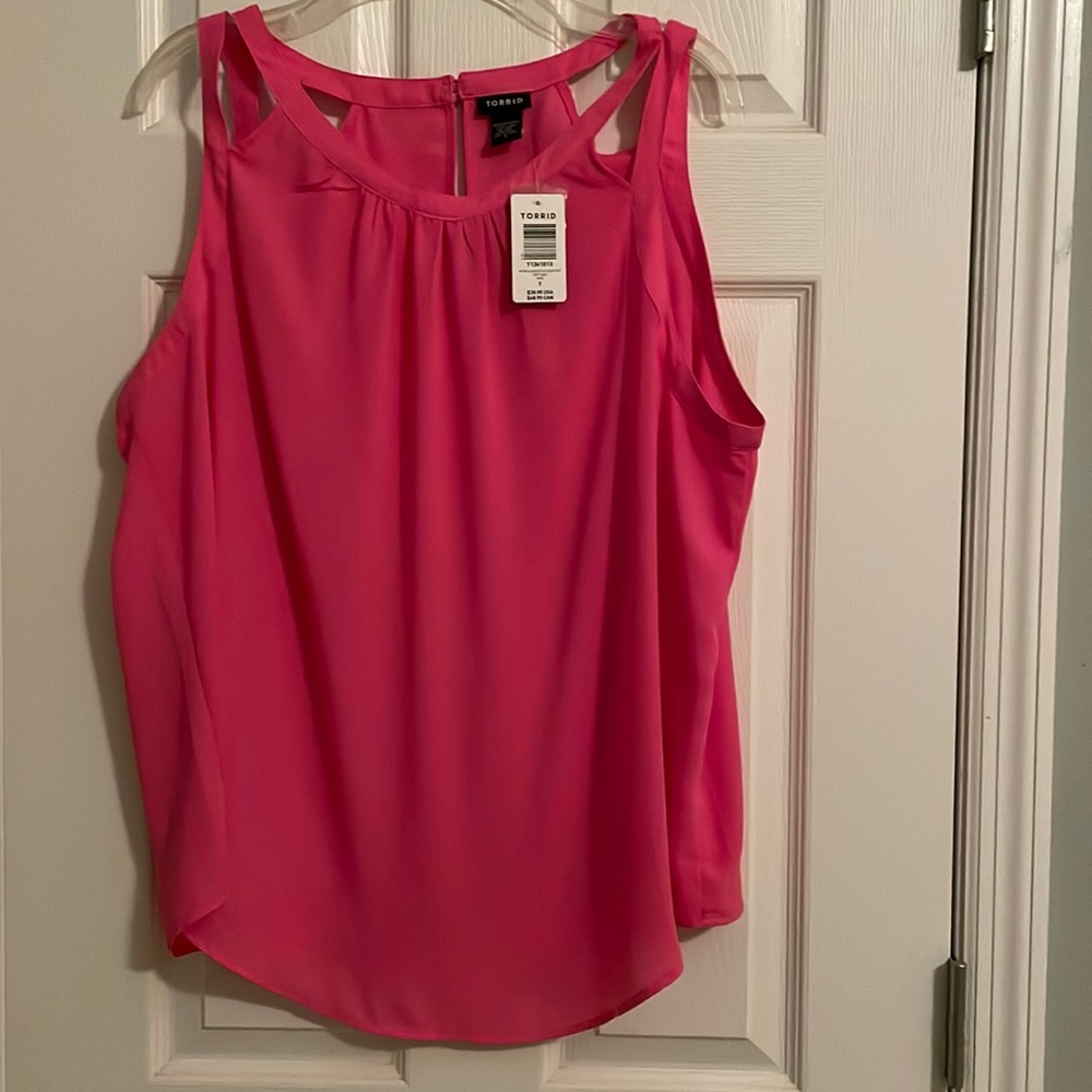 NWT women’s 1X hot pink tank